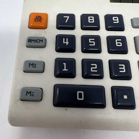 Canon Calculator Mini Solar Power Calculator Model LS-80Z Works - Picture 3 of 12